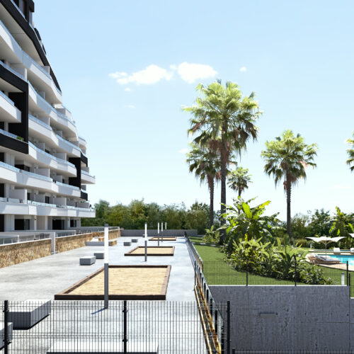 Modernes Neubau-Apartment mit großer Terrasse und Tiefgarage in San Miguel de Salinas