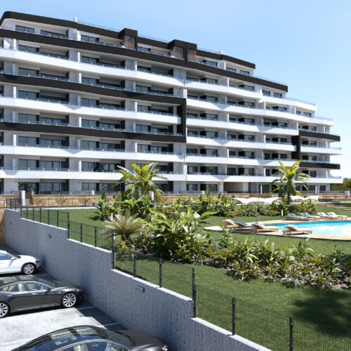 Modernes Neubau-Apartment mit großer Terrasse und Tiefgarage in San Miguel de Salinas