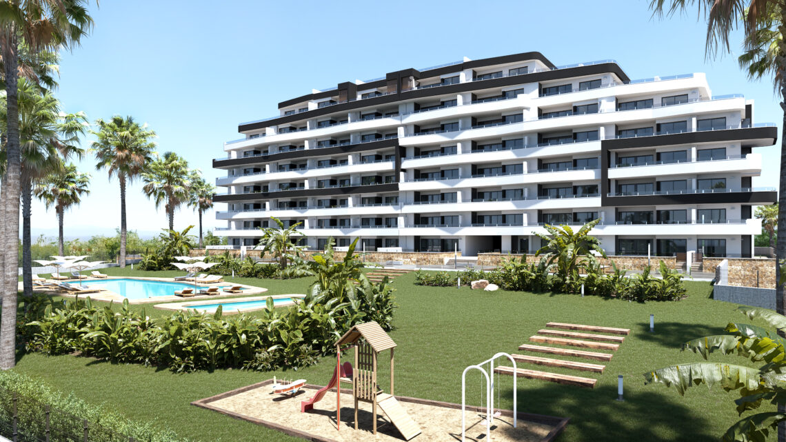 Modernes Neubau-Apartment mit großer Terrasse und Tiefgarage in San Miguel de Salinas