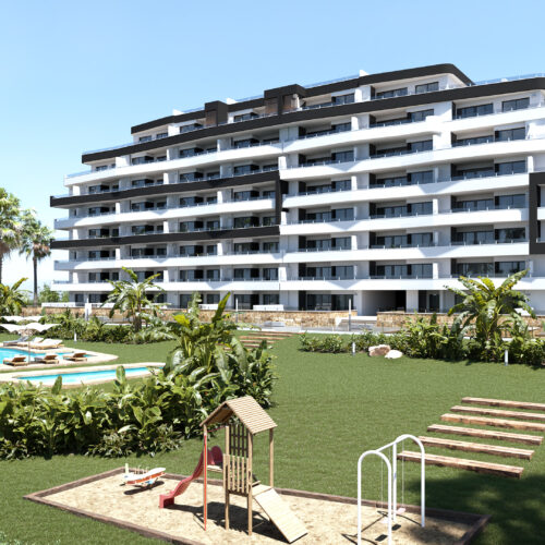 Modernes Neubau-Apartment mit großer Terrasse und Tiefgarage in San Miguel de Salinas
