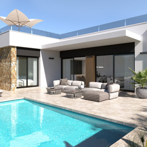 Villa JULIET – Moderne L-förmige Villa mit Privatem Pool und Stilvollem Wohnkomfort in Ciudad Quesada