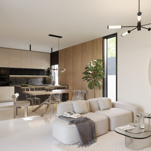 Moderne Design-Villen mit Solarium und Garten