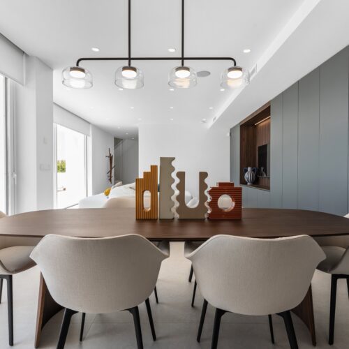 Architektonische Designvilla mit Panorama-Meerblick in Altea