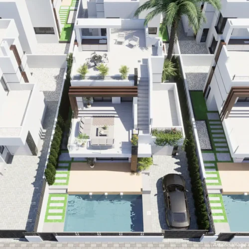 Moderne Neubauvilla Petra mit Pool & Solarium