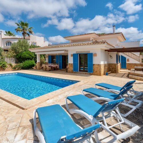 Mediterrane Villa mit Gästeapartment und Meerblick in Cala Santanyí