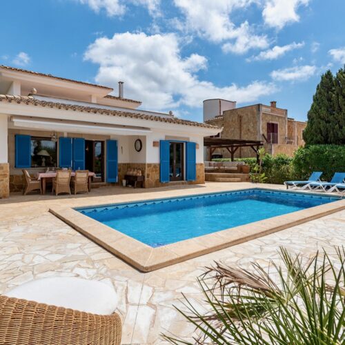 Mediterrane Villa mit Gästeapartment und Meerblick in Cala Santanyí