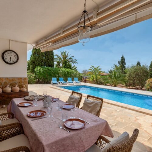 Mediterrane Villa mit Gästeapartment und Meerblick in Cala Santanyí
