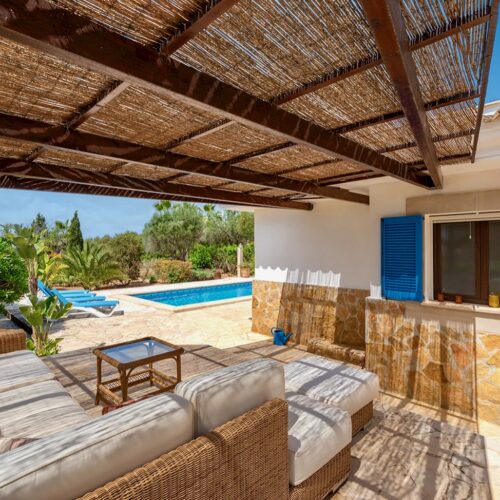 Mediterrane Villa mit Gästeapartment und Meerblick in Cala Santanyí