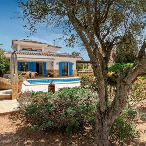 Mediterrane Villa mit Gästeapartment und Meerblick in Cala Santanyí